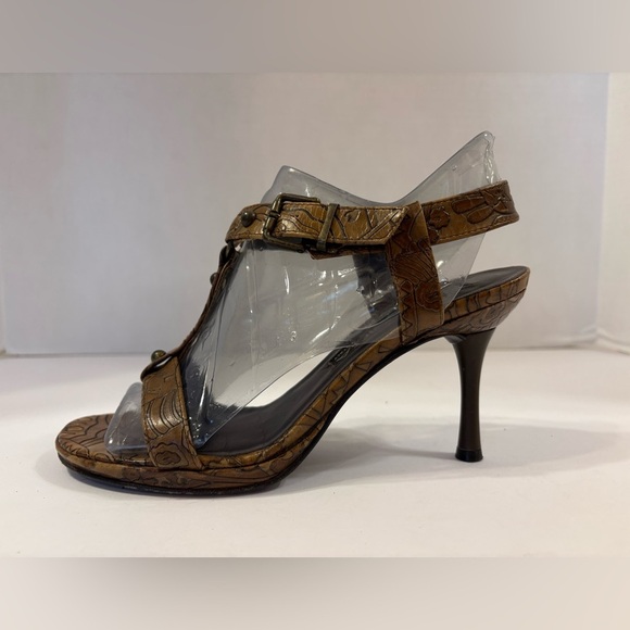 Via Spiga brown boho Stilleto open toe sandals size 6 M - Picture 4 of 11